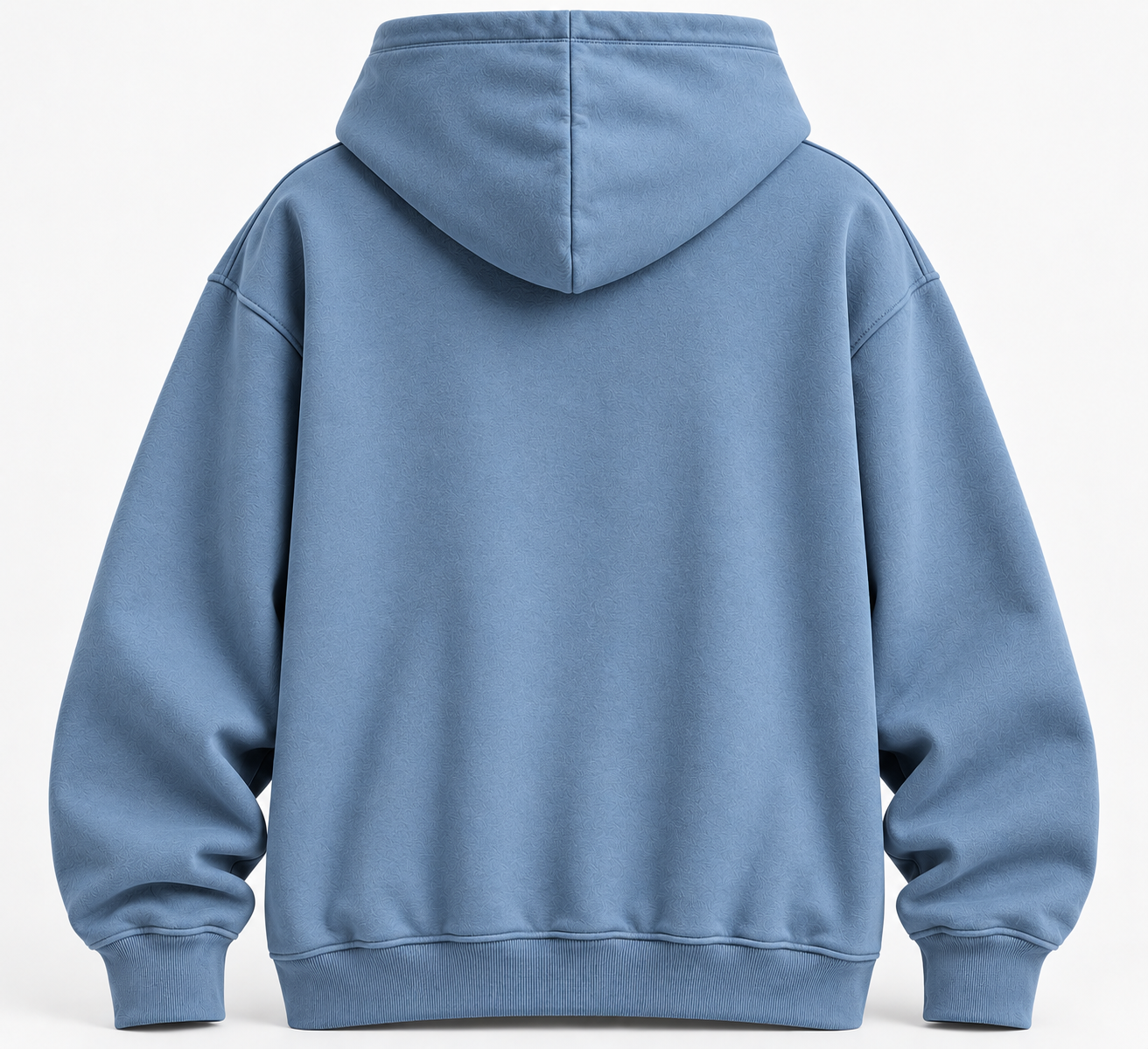 Highland Bloom Hoodie – Dusty Blue Highland Cow Graphic Hoodie - Image 3