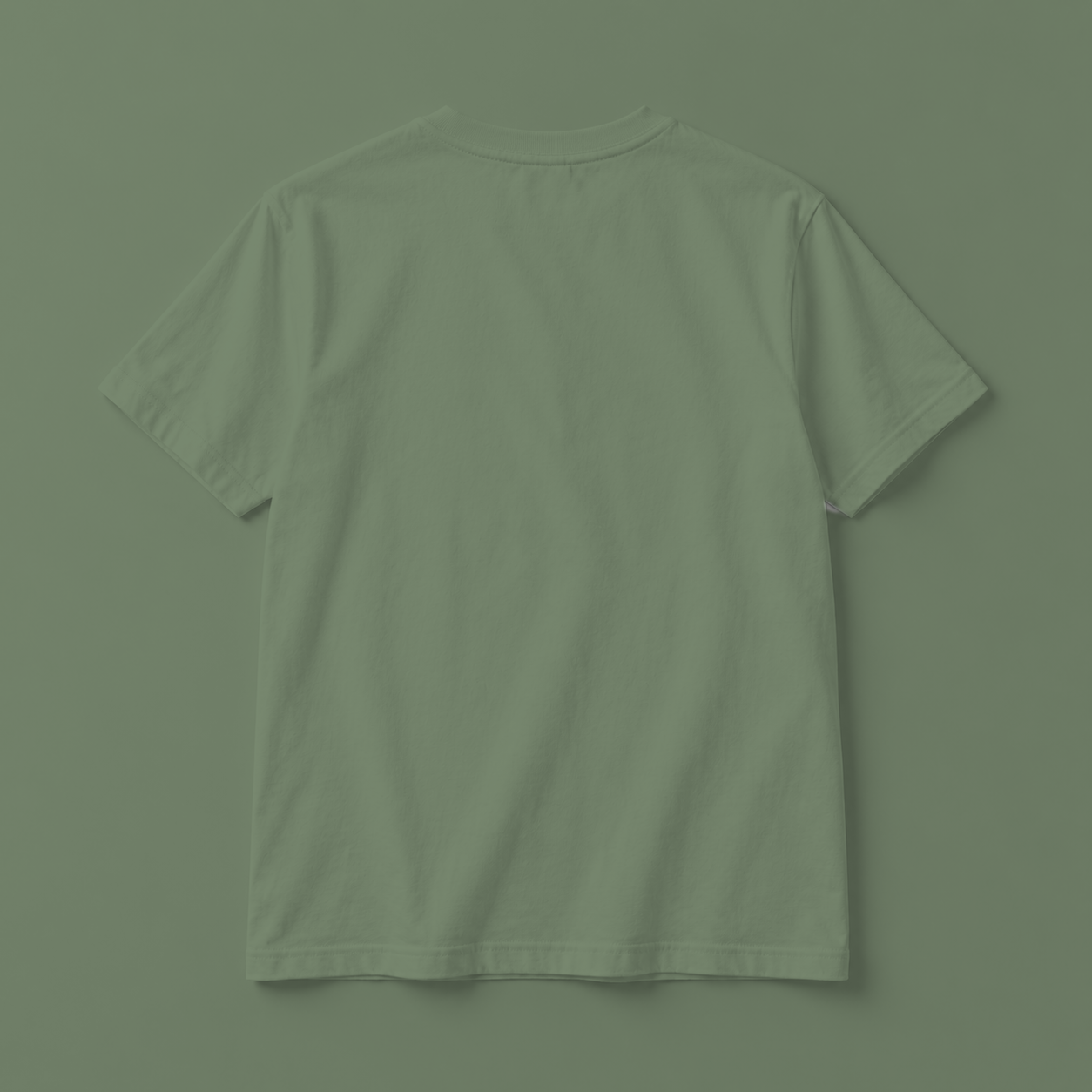Night Garden T-Shirt – Sage Green Celestial Botanical Graphic Tee - Image 3